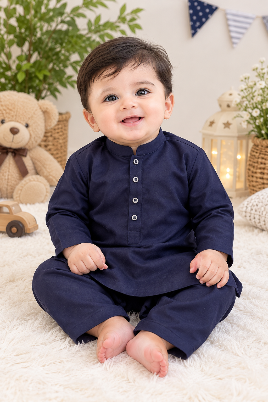 Classic Navy Blue Baby outfit