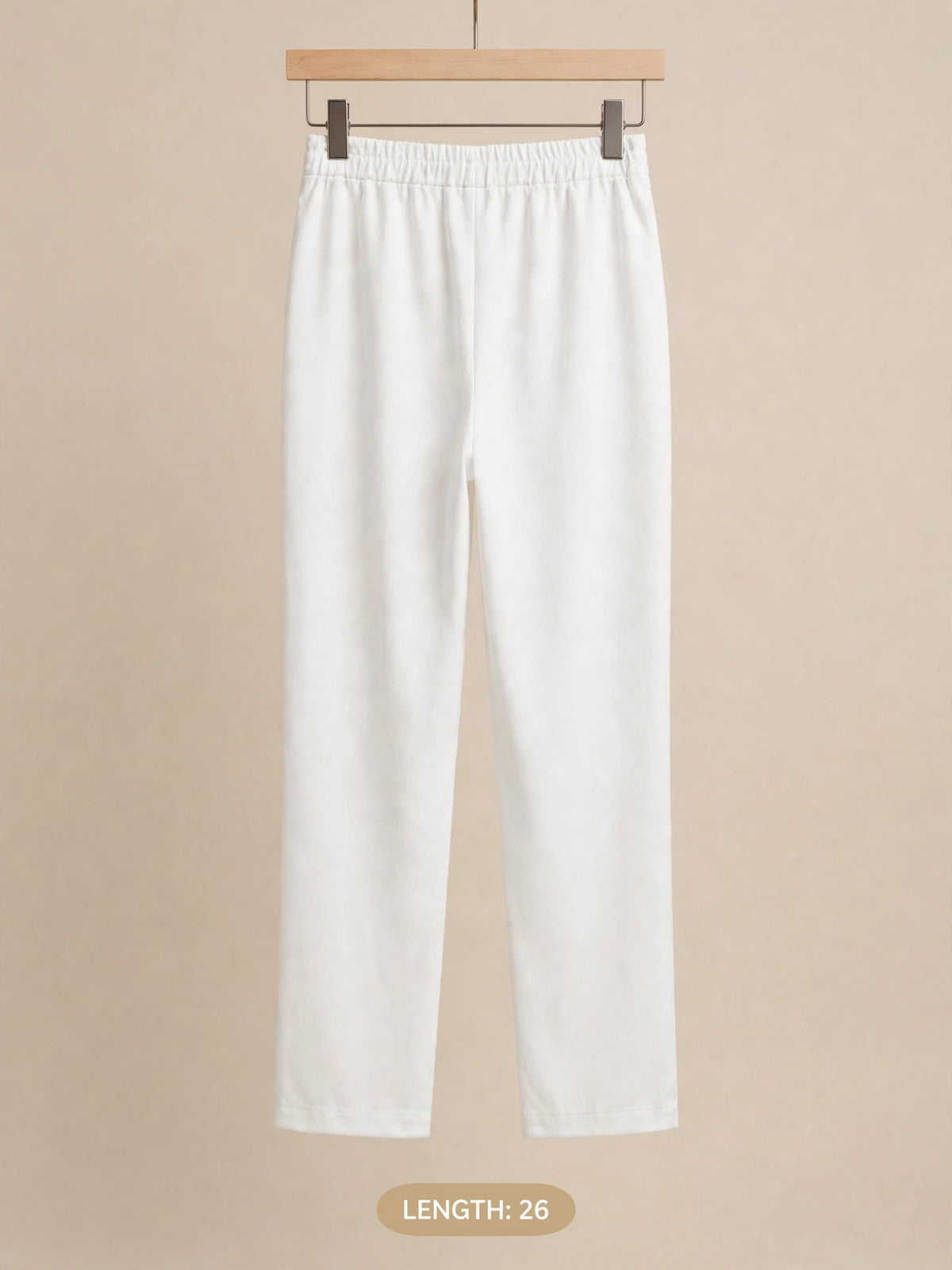 Girls Straight-Leg Elastic Waist Cropped Trouser - 26"