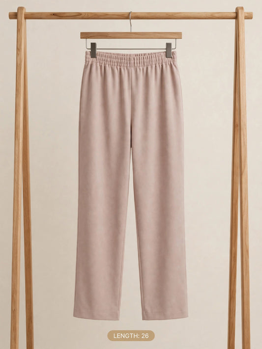Girls Straight-Leg Elastic Waist Trouser - 26"