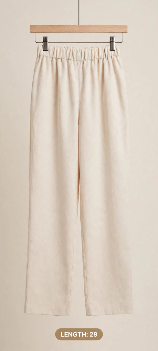 Girls Straight Trouser – Ivory-29"
